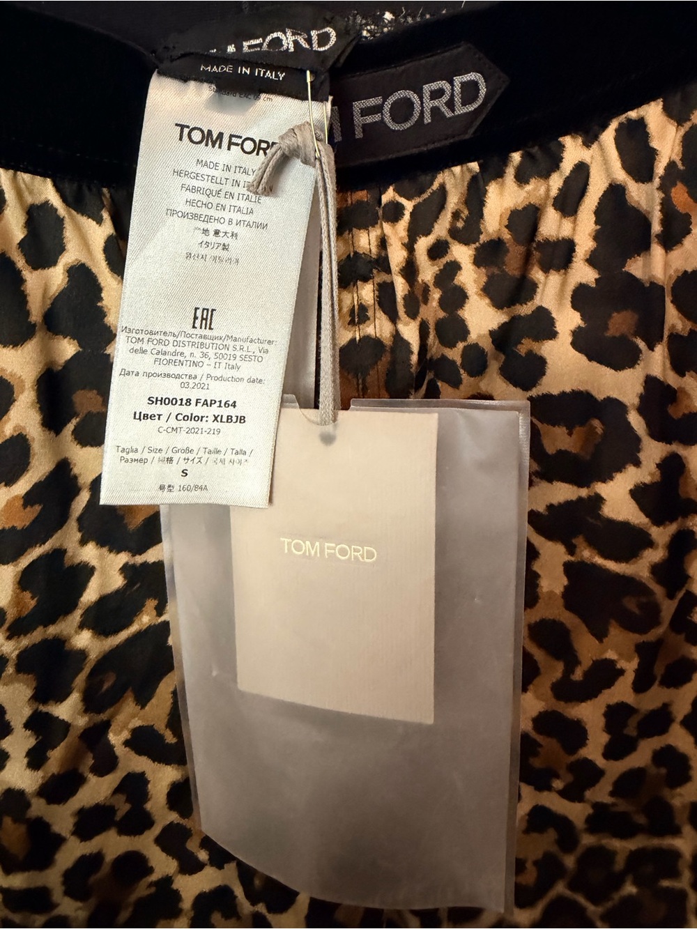 NWT Tom Ford Leopard Print High-Rise Women's Shorts - Picture 4 of 6